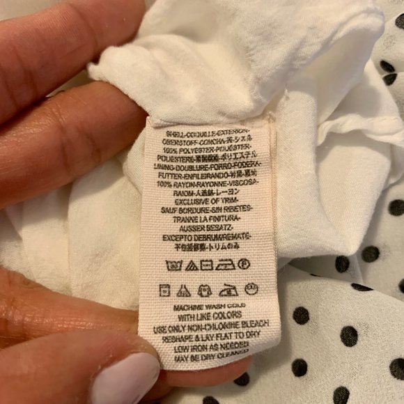 Free People Mini Black Polka Dot Maxi Skirt XS - Picture 4 of 6